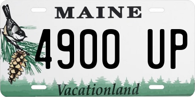 ME license plate 4900UP