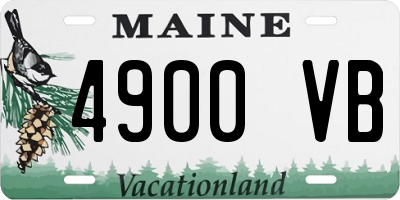 ME license plate 4900VB