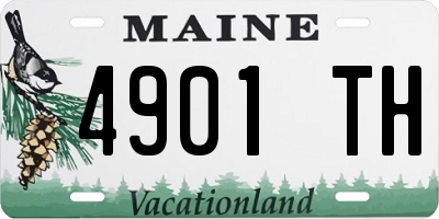 ME license plate 4901TH