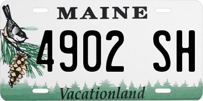 ME license plate 4902SH