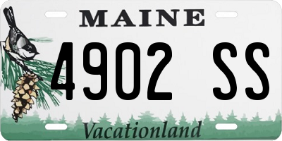 ME license plate 4902SS