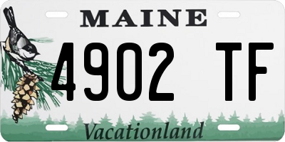 ME license plate 4902TF