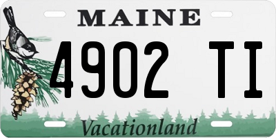 ME license plate 4902TI