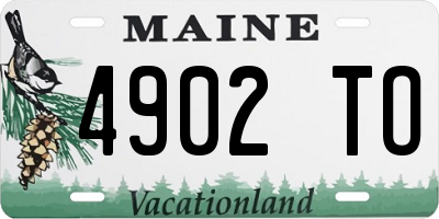 ME license plate 4902TO