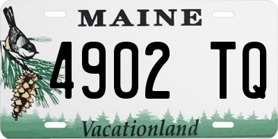 ME license plate 4902TQ