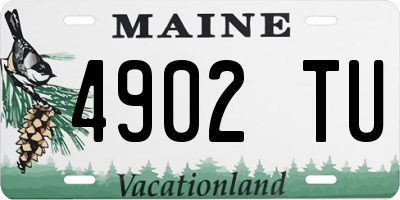 ME license plate 4902TU