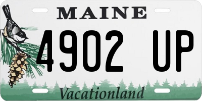 ME license plate 4902UP