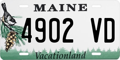 ME license plate 4902VD