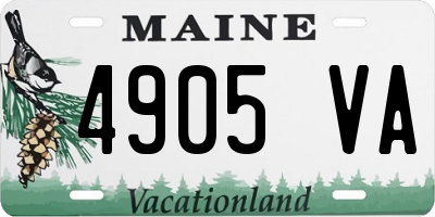 ME license plate 4905VA