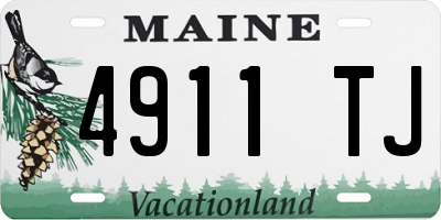 ME license plate 4911TJ