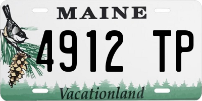 ME license plate 4912TP