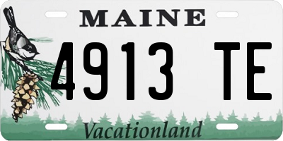 ME license plate 4913TE
