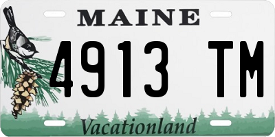 ME license plate 4913TM