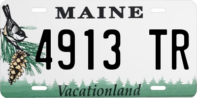 ME license plate 4913TR