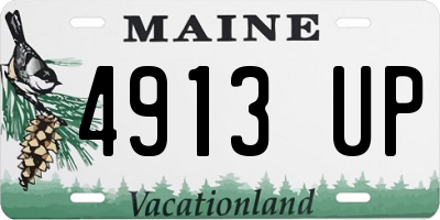ME license plate 4913UP