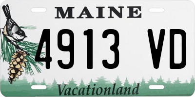 ME license plate 4913VD