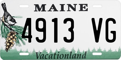 ME license plate 4913VG