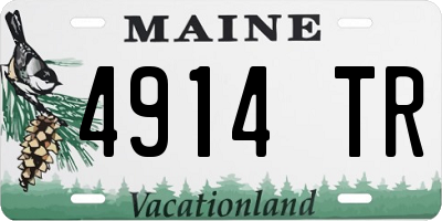 ME license plate 4914TR
