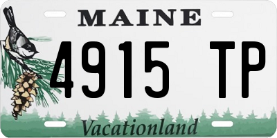 ME license plate 4915TP