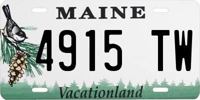 ME license plate 4915TW