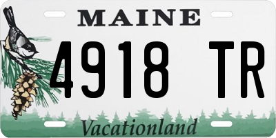 ME license plate 4918TR