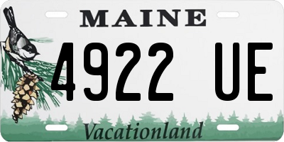 ME license plate 4922UE