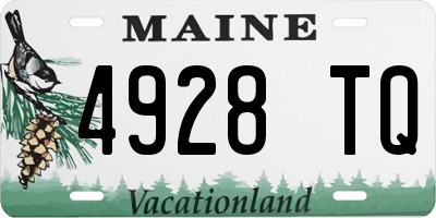ME license plate 4928TQ