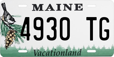 ME license plate 4930TG