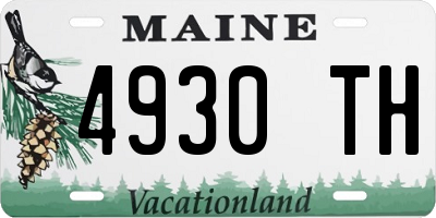 ME license plate 4930TH