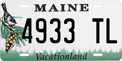ME license plate 4933TL