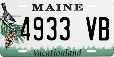 ME license plate 4933VB