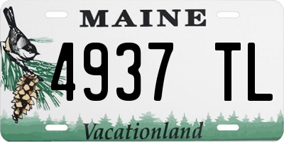 ME license plate 4937TL