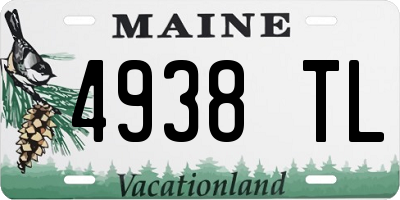 ME license plate 4938TL