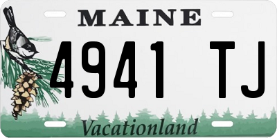 ME license plate 4941TJ