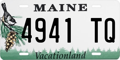 ME license plate 4941TQ