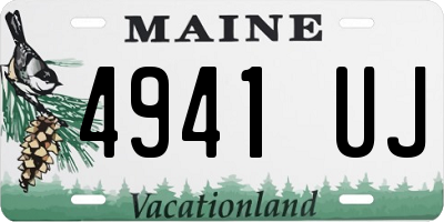 ME license plate 4941UJ