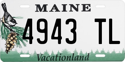 ME license plate 4943TL