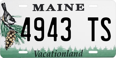 ME license plate 4943TS
