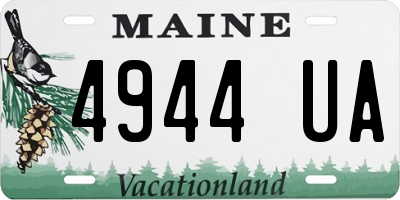 ME license plate 4944UA