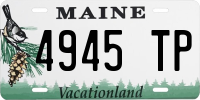 ME license plate 4945TP