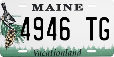 ME license plate 4946TG