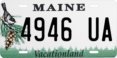 ME license plate 4946UA