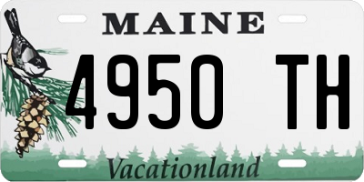 ME license plate 4950TH