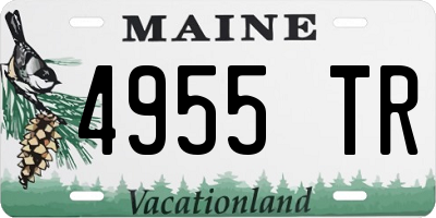 ME license plate 4955TR