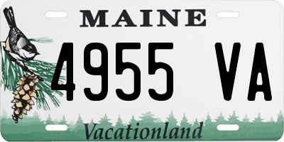 ME license plate 4955VA