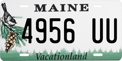 ME license plate 4956UU