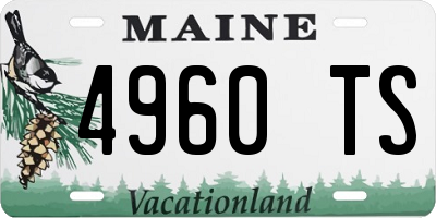 ME license plate 4960TS