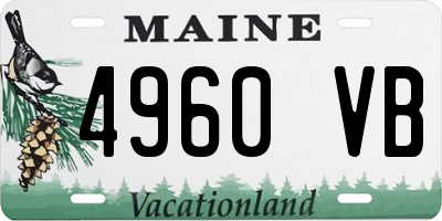 ME license plate 4960VB
