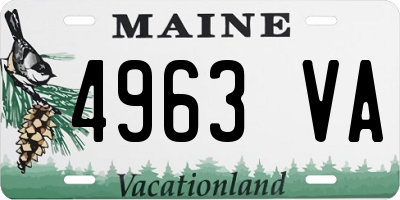 ME license plate 4963VA