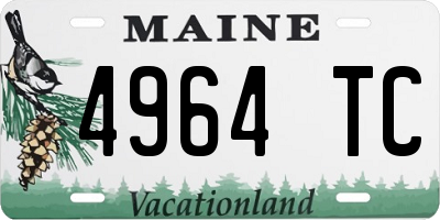 ME license plate 4964TC